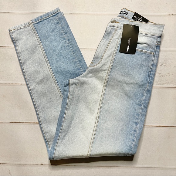 NWT - Fashion Nova - Women’s Two Toned Mom Jeans * - Picture 3 of 11